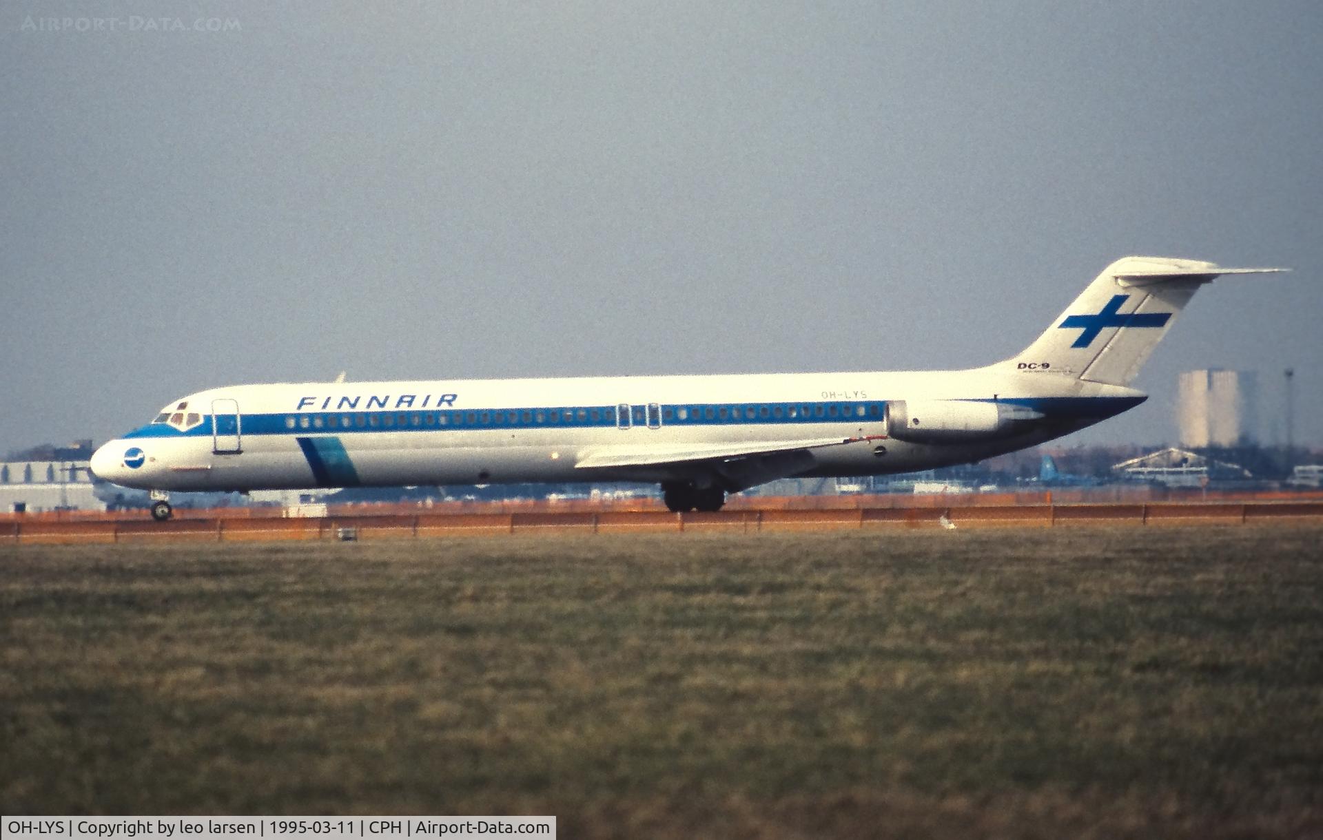 OH-LYS, Douglas DC-9-51 C/N 47737, Copenhagen 11.3.1995