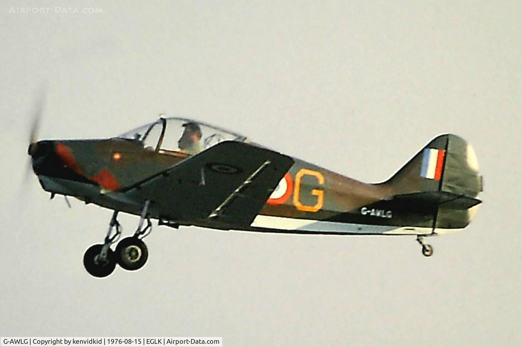 G-AWLG, 1951 SIPA 903 C/N 82, Departing Blackbushe Air Festival.