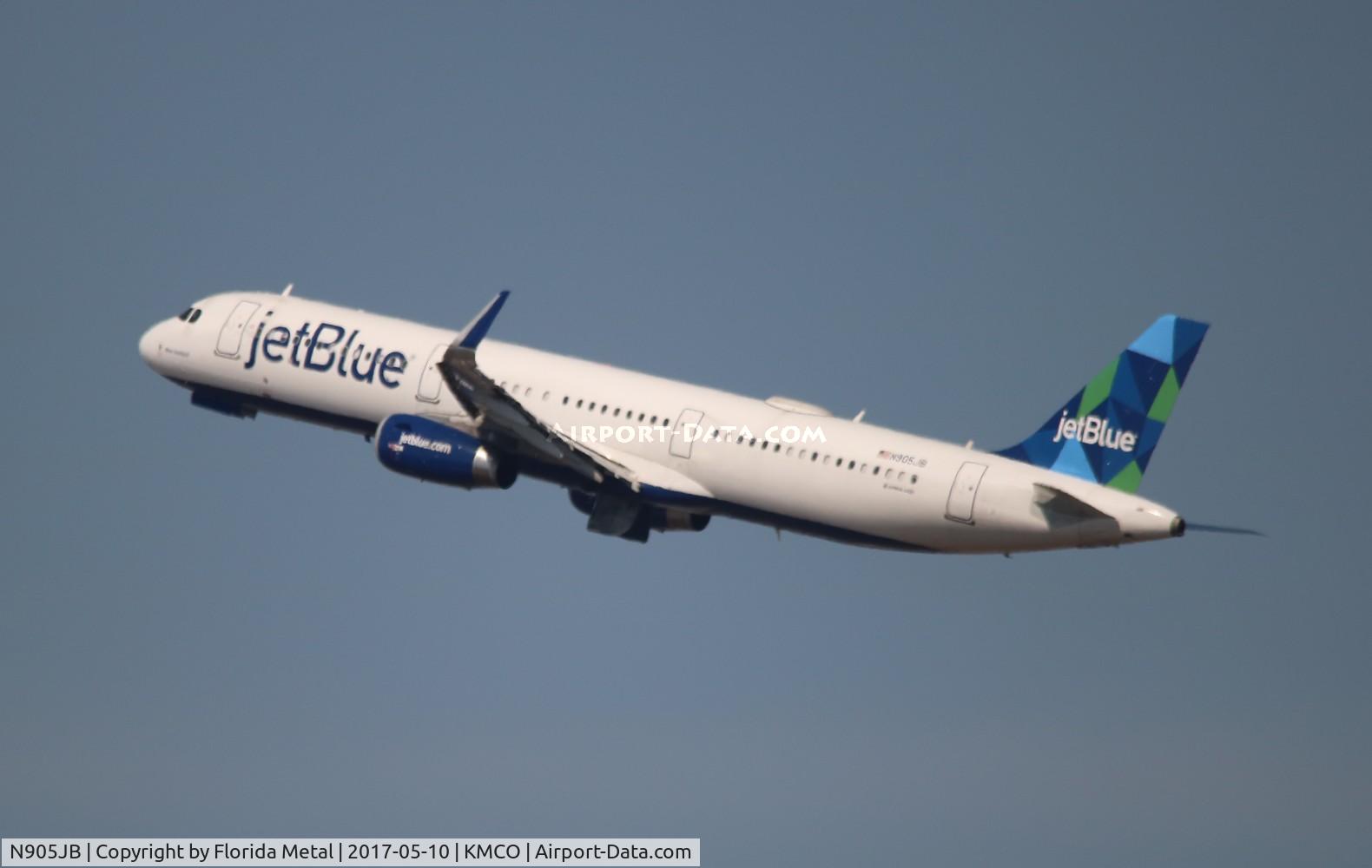 N905JB, 2013 Airbus A321-231 C/N 5854, MCO spotting 2017