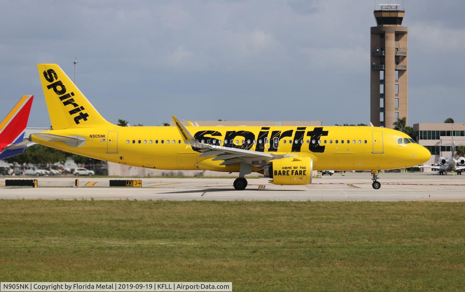 N905NK, 2016 Airbus A320-271N C/N 7334, FLL spotting 2019