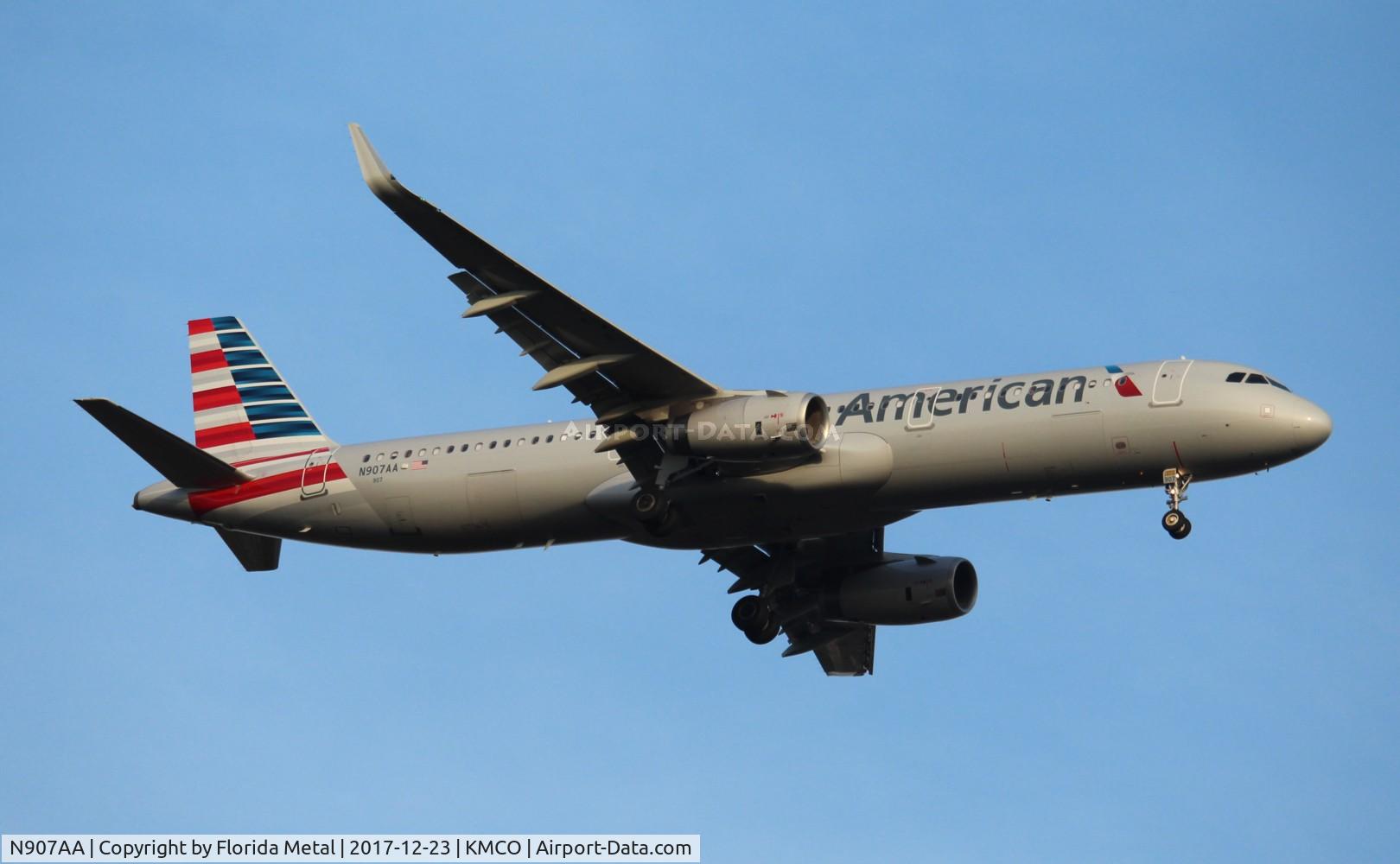 N907AA, 2017 Airbus A321-231 C/N 7732, MCO spotting 2017