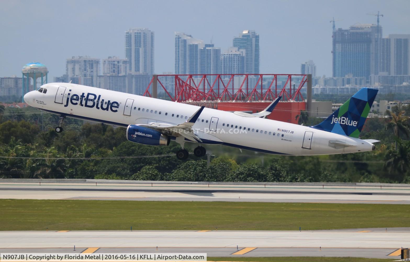 N907JB, 2013 Airbus A321-231 C/N 5865, FLL spotting 2016