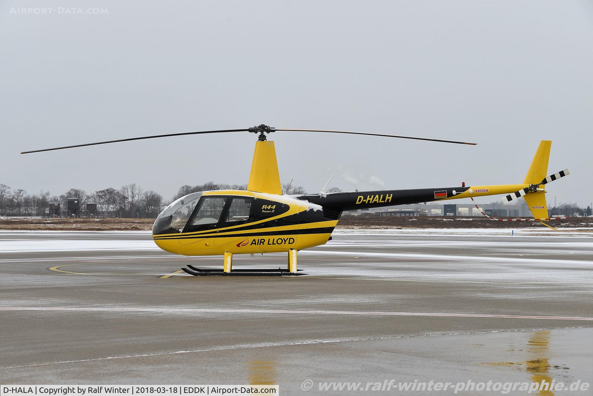 D-HALA, Robinson R44 Raven II C/N 11014, Robinson R44 RavenII - Air Lloyd - 11014 - DHALA - 18.03.2018 - CGN