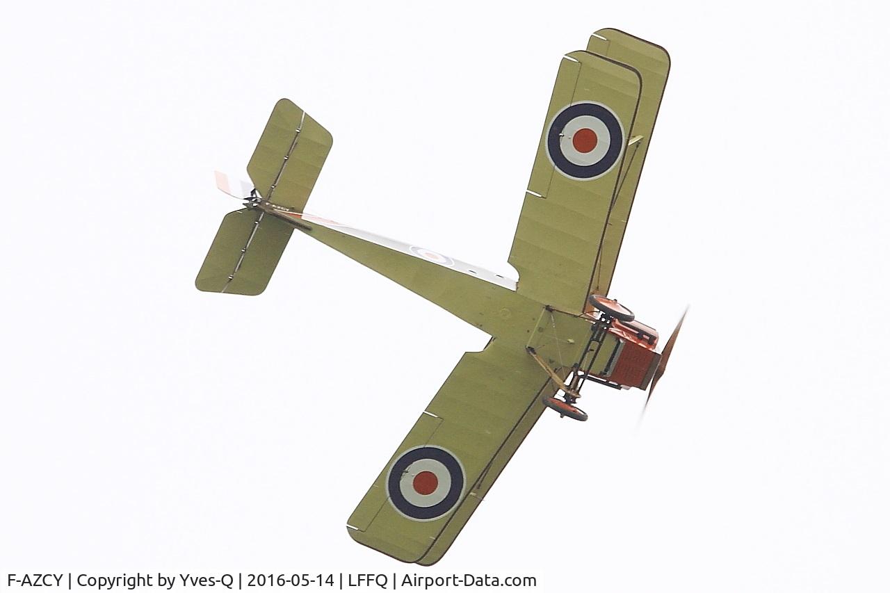F-AZCY, Royal Aircraft Factory SE-5A Replica C/N 03, Royal Aircraft Factory SE-5, On display, La Ferté-Alais Airfield (LFFQ) Air Show 2016