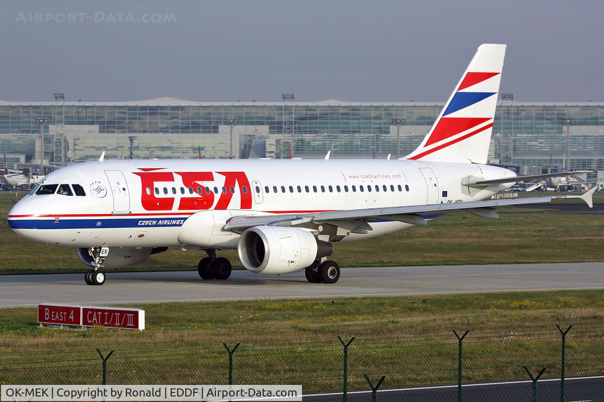 OK-MEK, 2007 Airbus A319-112 C/N 3043, at fra