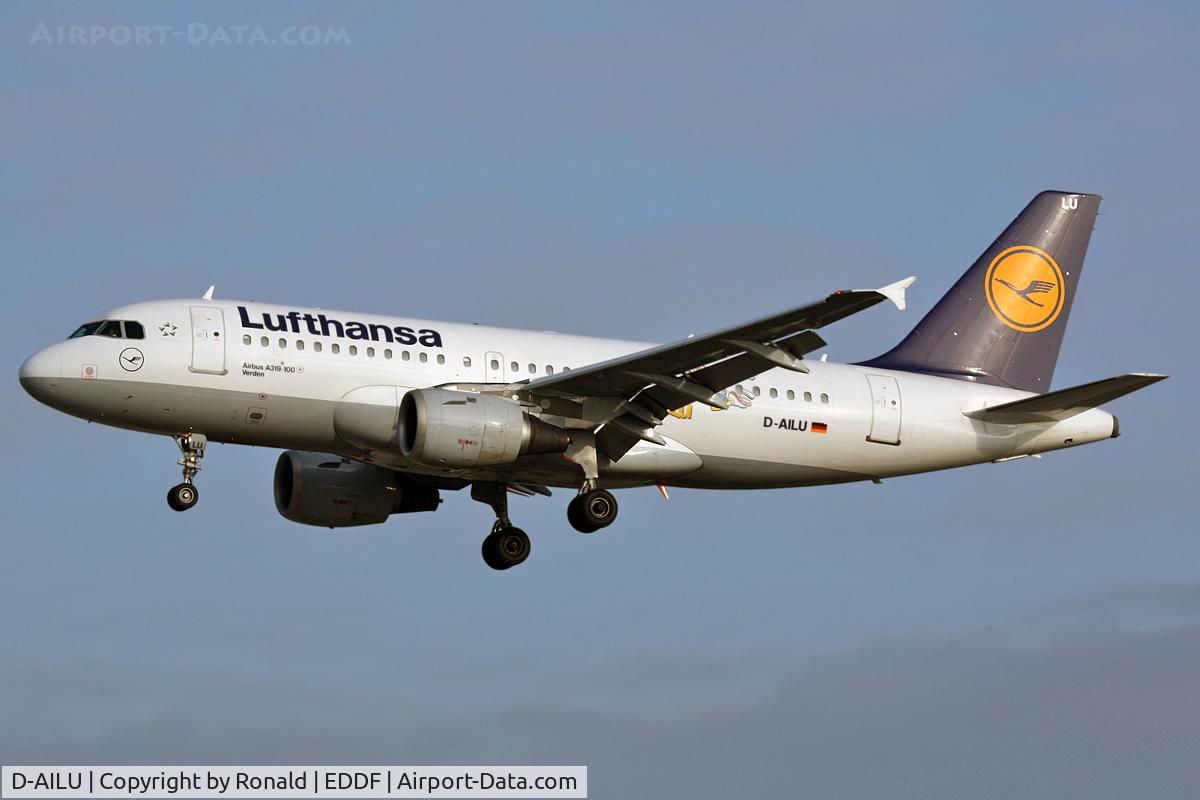 D-AILU, 1997 Airbus A319-114 C/N 744, at fra