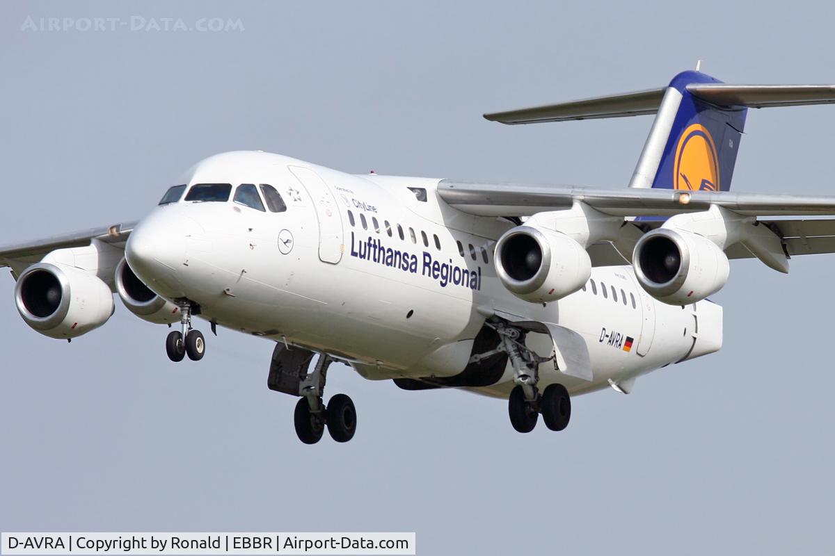D-AVRA, 1994 British Aerospace Avro 146-RJ85 C/N E.2256, at bru