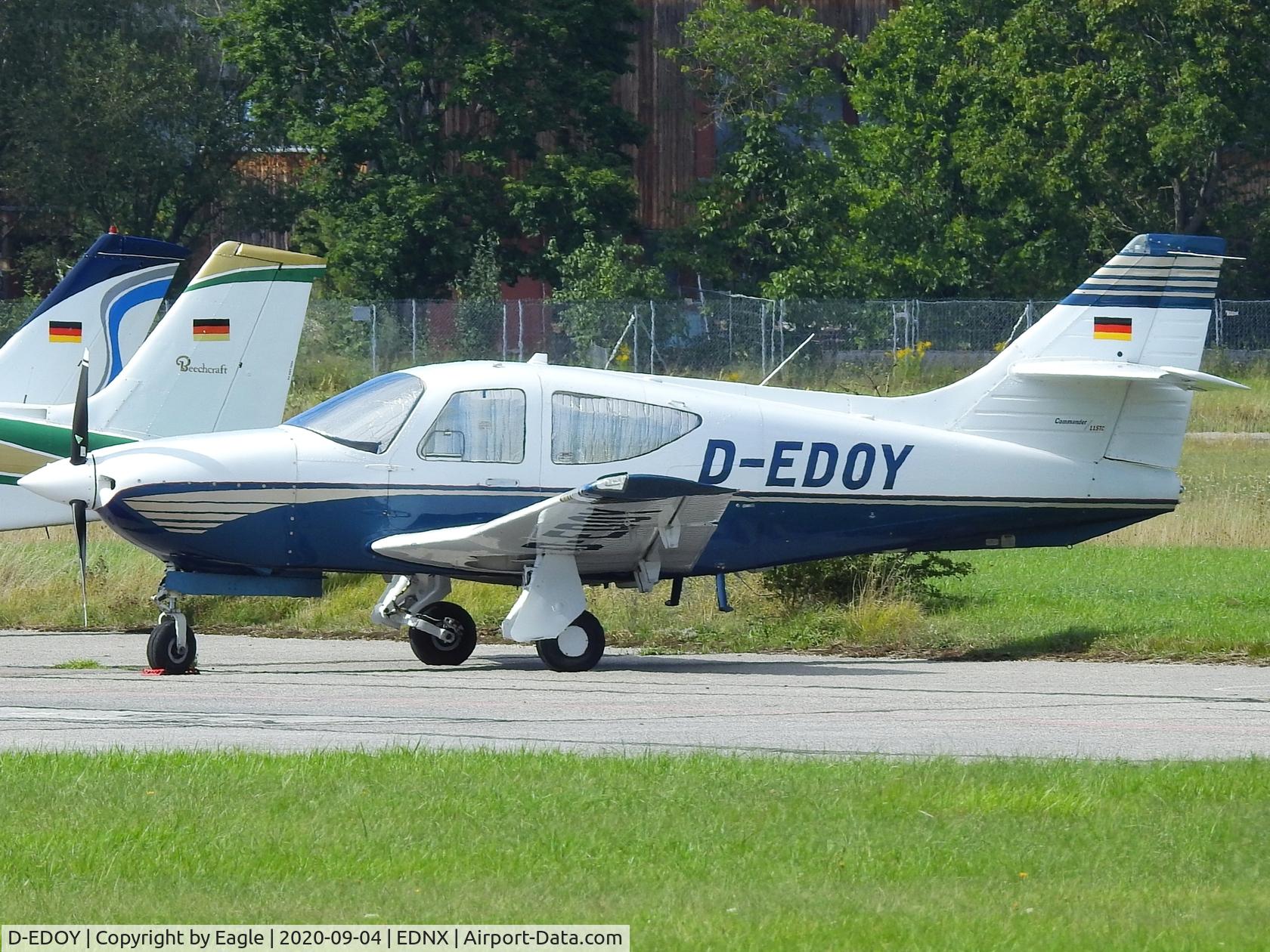 D-EDOY, Rockwell Commander 115TC C/N 20031, On the apron in Schleissheim