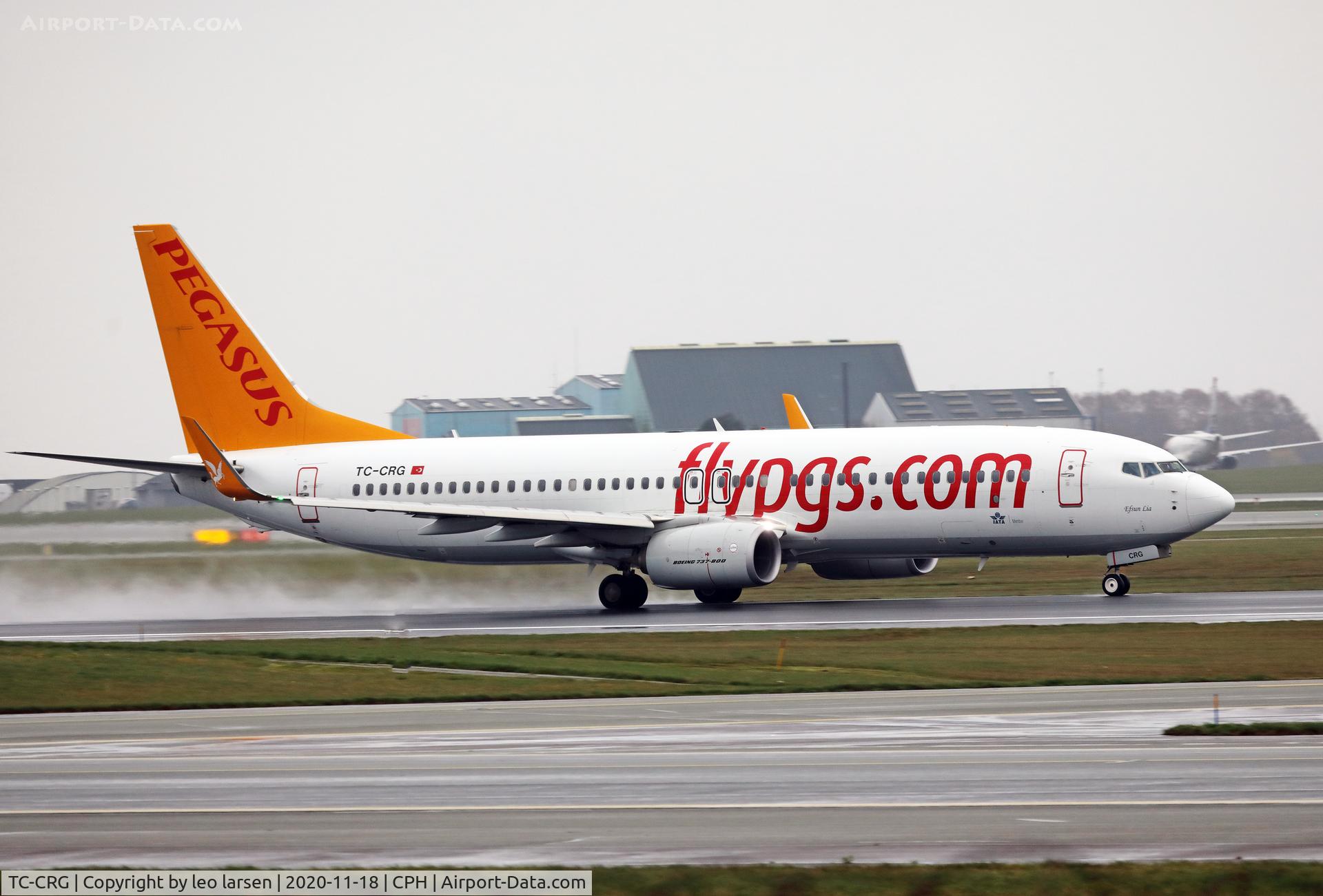 TC-CRG, 2018 Boeing 737-82R C/N 63705, Copenhagen 18.11.2020