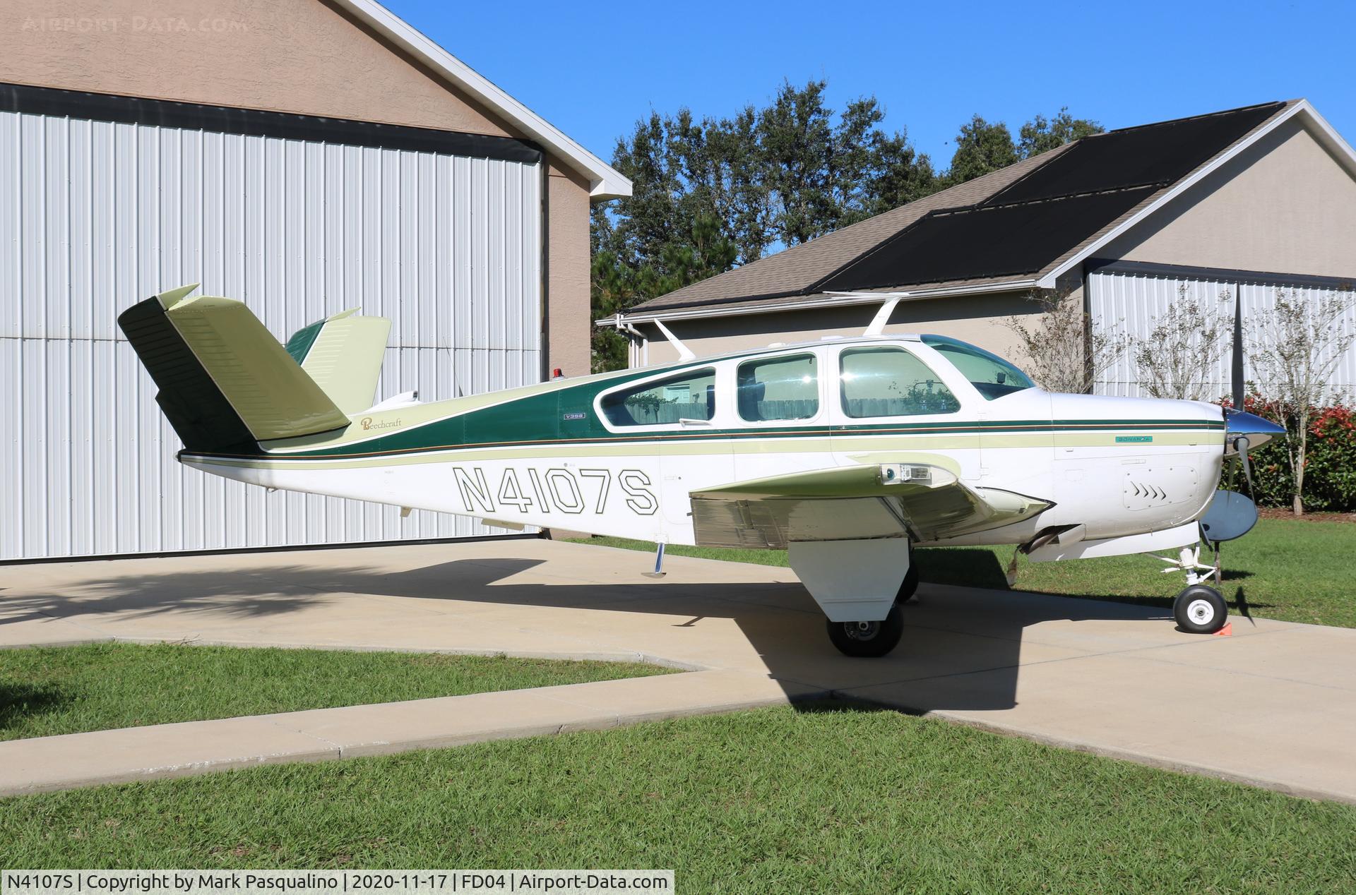 N4107S, 1975 Beech V35B Bonanza C/N D-9735, Beech V35B