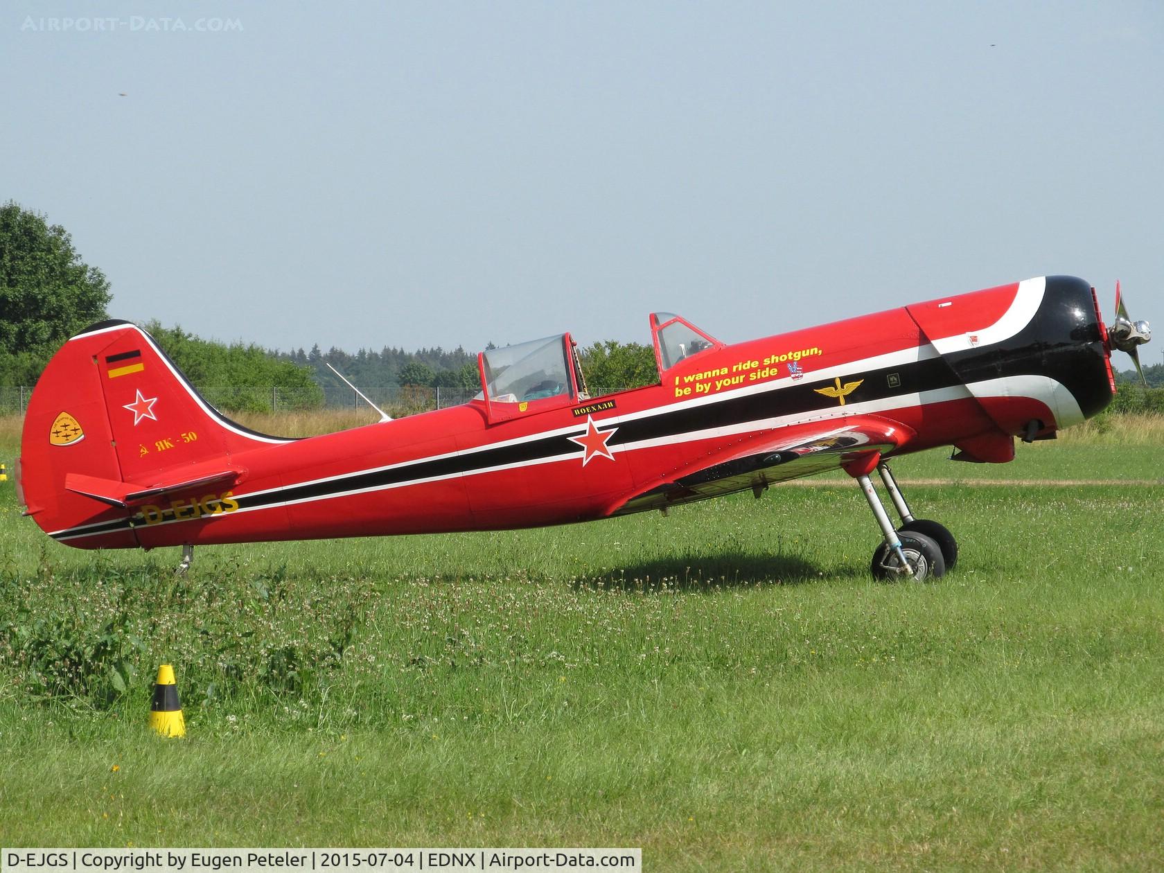 D-EJGS, 1979 Yakovlev Yak-50 C/N 791505, Takern while the FlyIN 2015