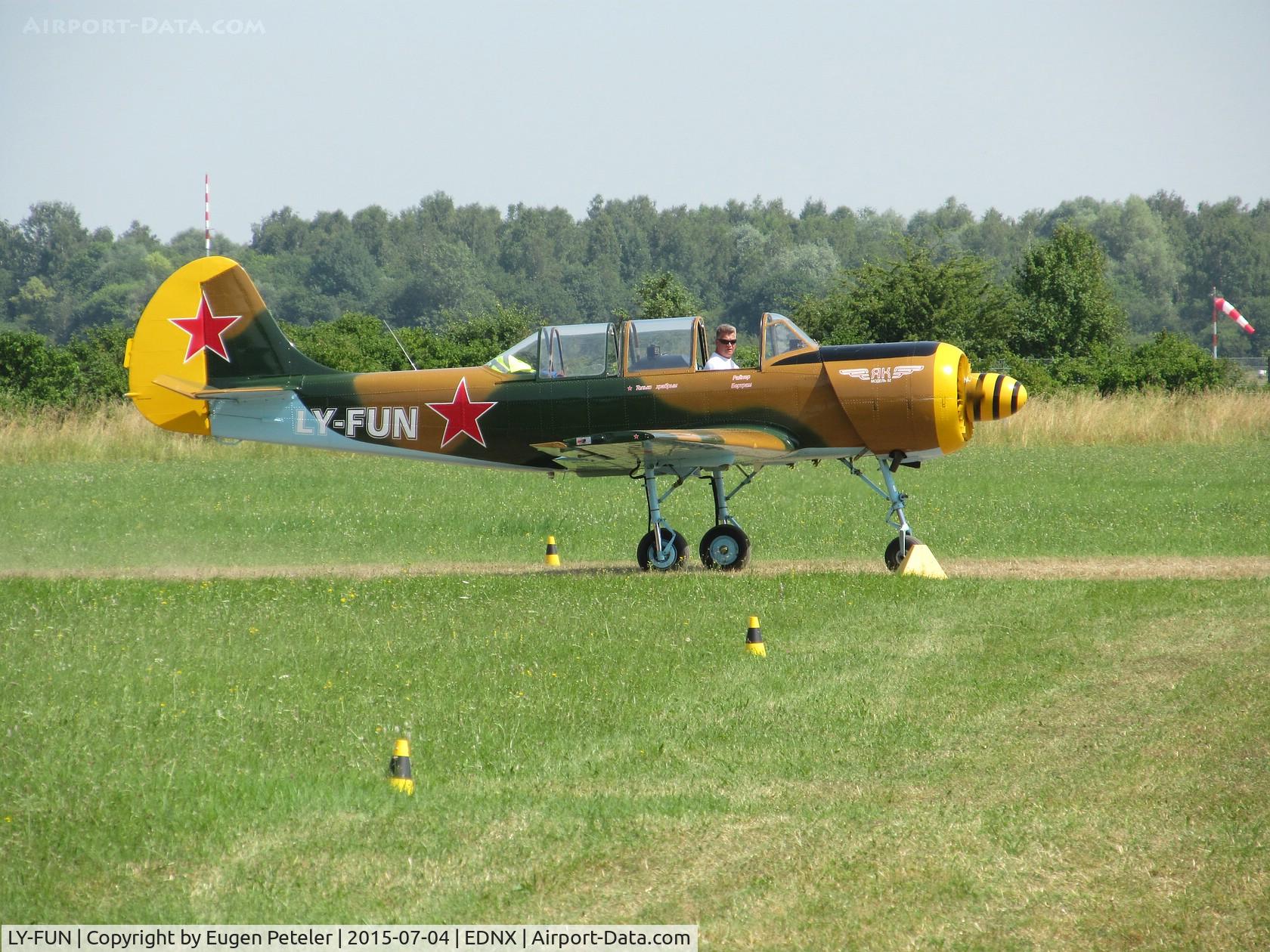 LY-FUN, 1986 Yakovlev Yak-52 C/N 867211, Taken while the Flyin 2015
