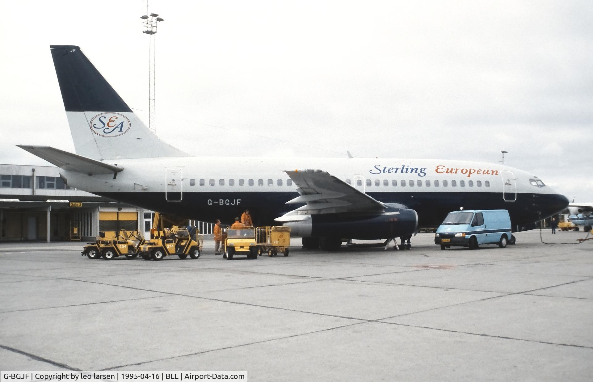 G-BGJF, 1980 Boeing 737-236 C/N 22027, Billund 16.4.1995