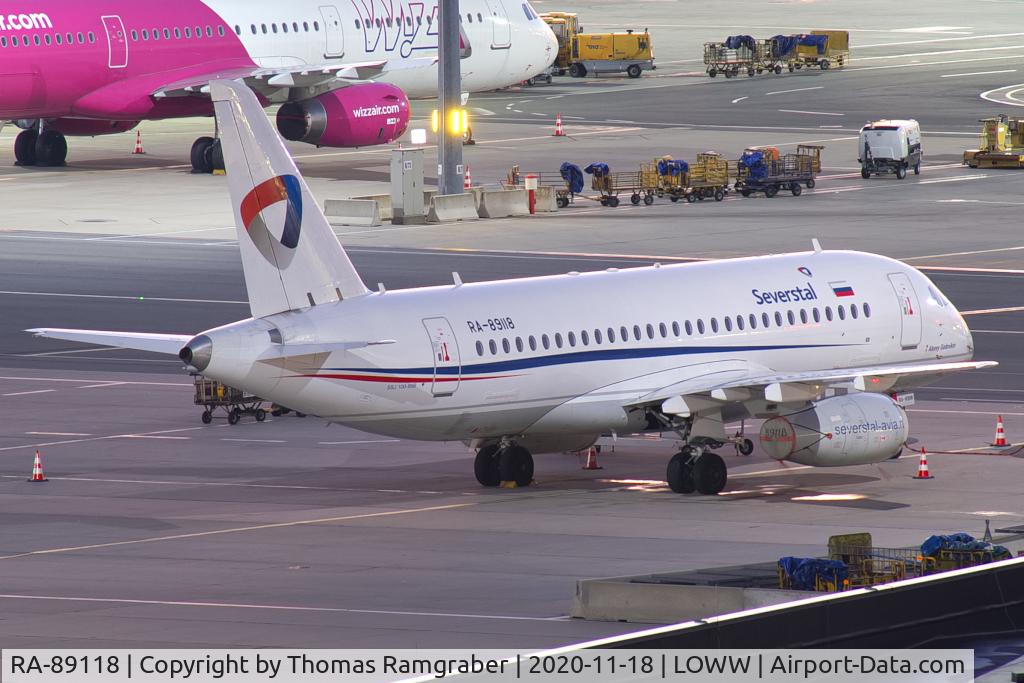 RA-89118, 2018 Sukhoi Superjet 100-95B C/N 95172, Severstal Air Company Sukhoi Superjet 100-95B
