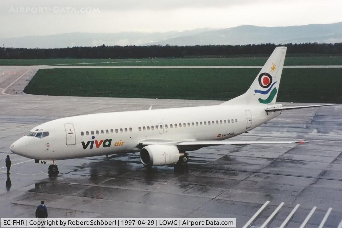 EC-FHR, 1991 Boeing 737-36E C/N 25256, EC-FHR @ LOWG 1997