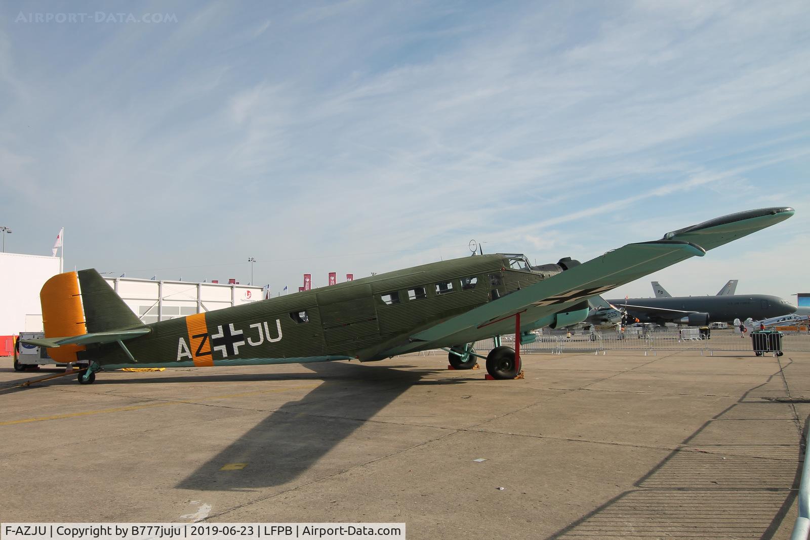 F-AZJU, 1952 Junkers (CASA) 352L (Ju-52) C/N 103, on display at SIAE 2019