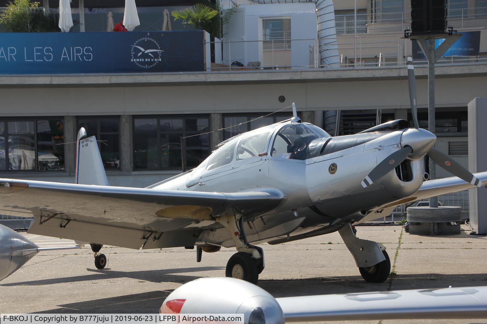 F-BKOJ, Morane-Saulnier MS-733 Alcyon C/N 138, on display at SIAE 2019