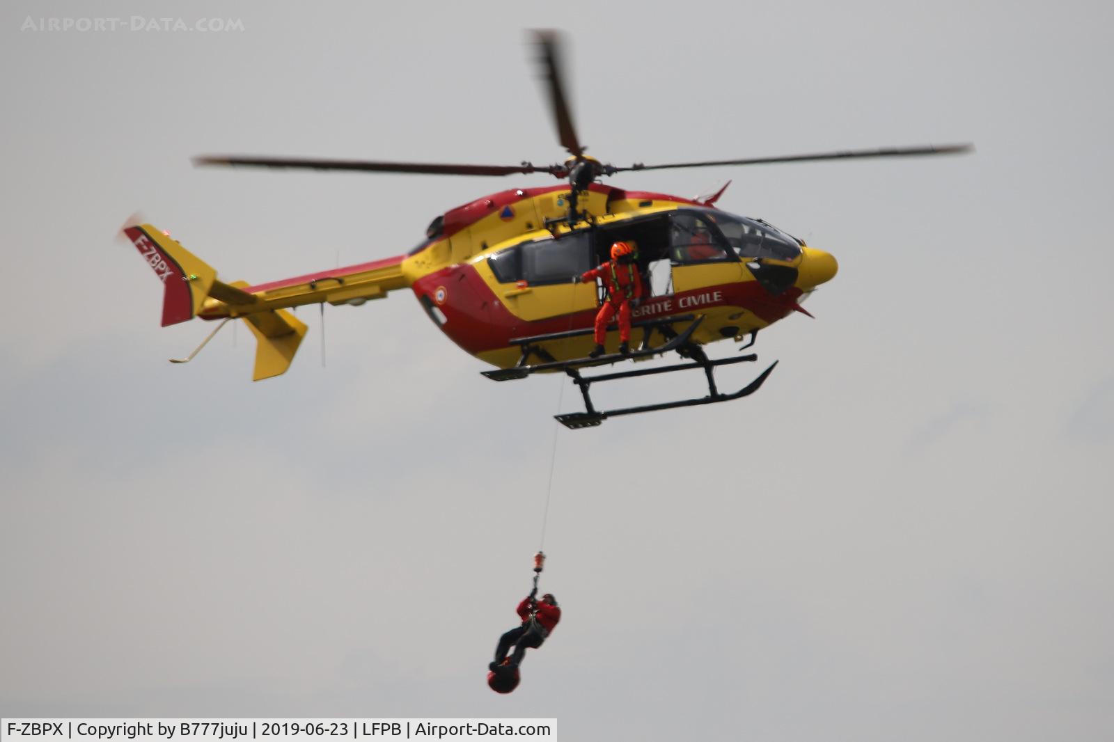 F-ZBPX, 2004 Eurocopter-Kawasaki EC-145 (BK-117C-2) C/N 9049, on display at SIAE 2019