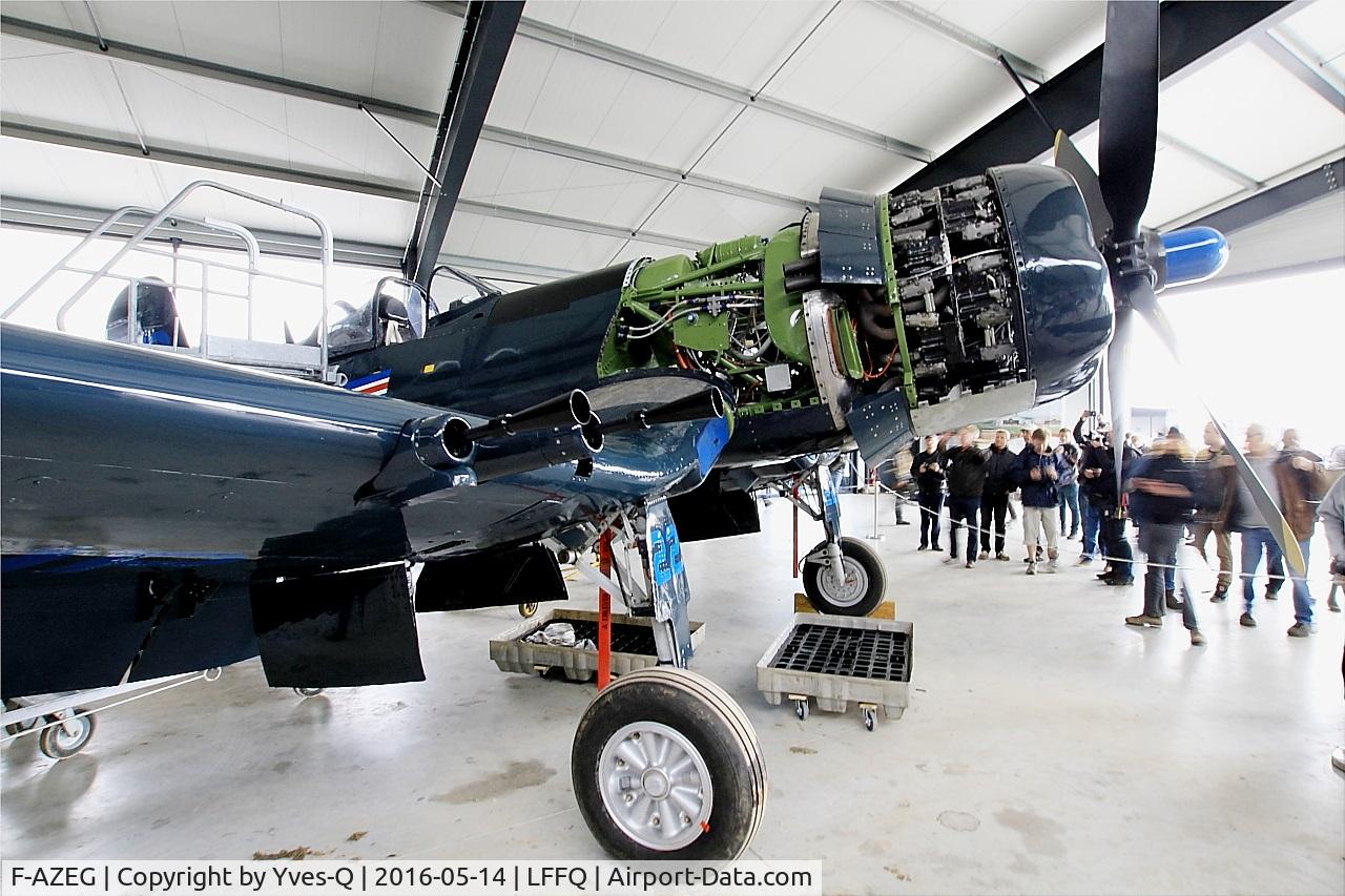 F-AZEG, 1944 Vought F4U-5NL Corsair C/N 124-724, Vought F4U-5NL Corsair under restoration, La Ferté-Alais airfield (LFFQ) Air show 2016