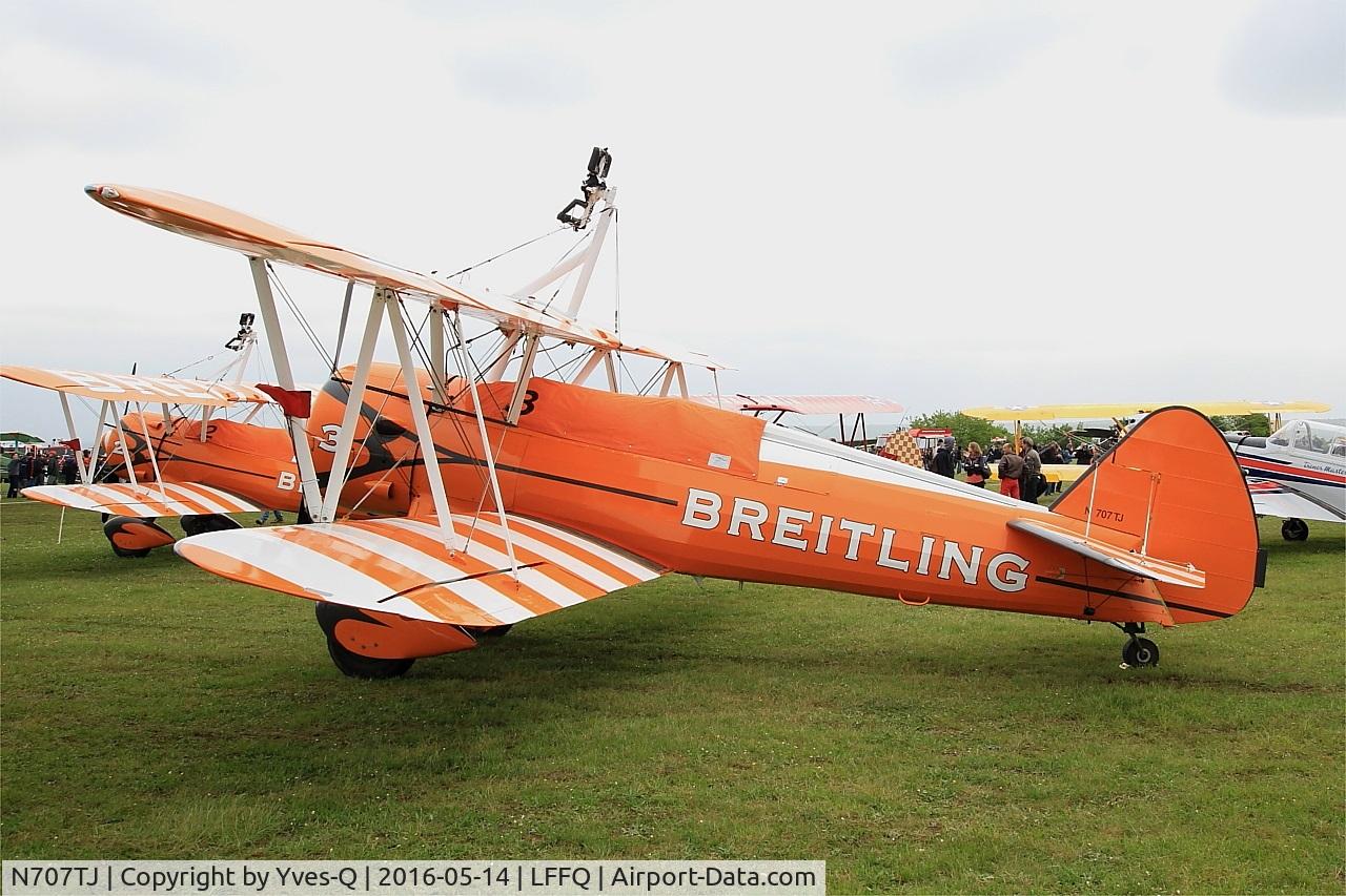 N707TJ, 1943 Boeing A75N1(PT17) C/N 75-950, Boeing A75N1(PT17), Static display, La Ferté-Alais Airfield (LFFQ) Air Show 2016