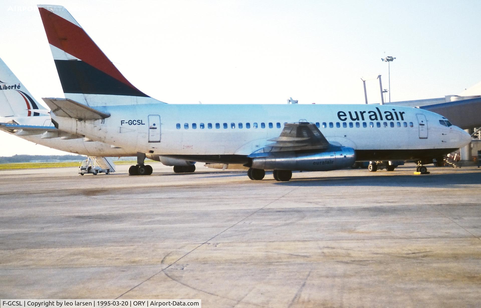 F-GCSL, 1968 Boeing 737-222 C/N 19066, Paris Orly 20.3.1995
