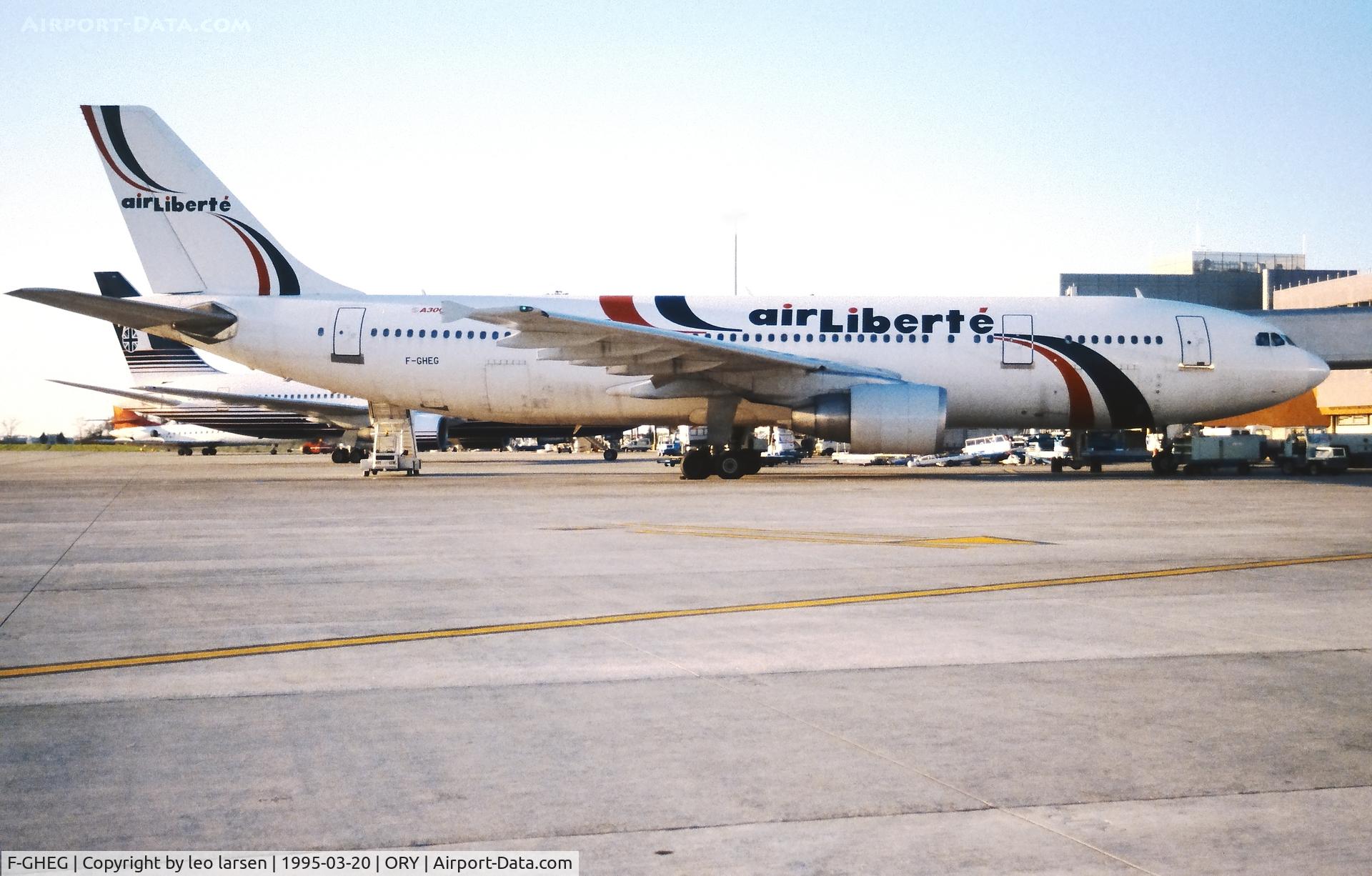 F-GHEG, 1990 Airbus A300B4-622R(F) C/N 559, Paris Orly 20.3.1995