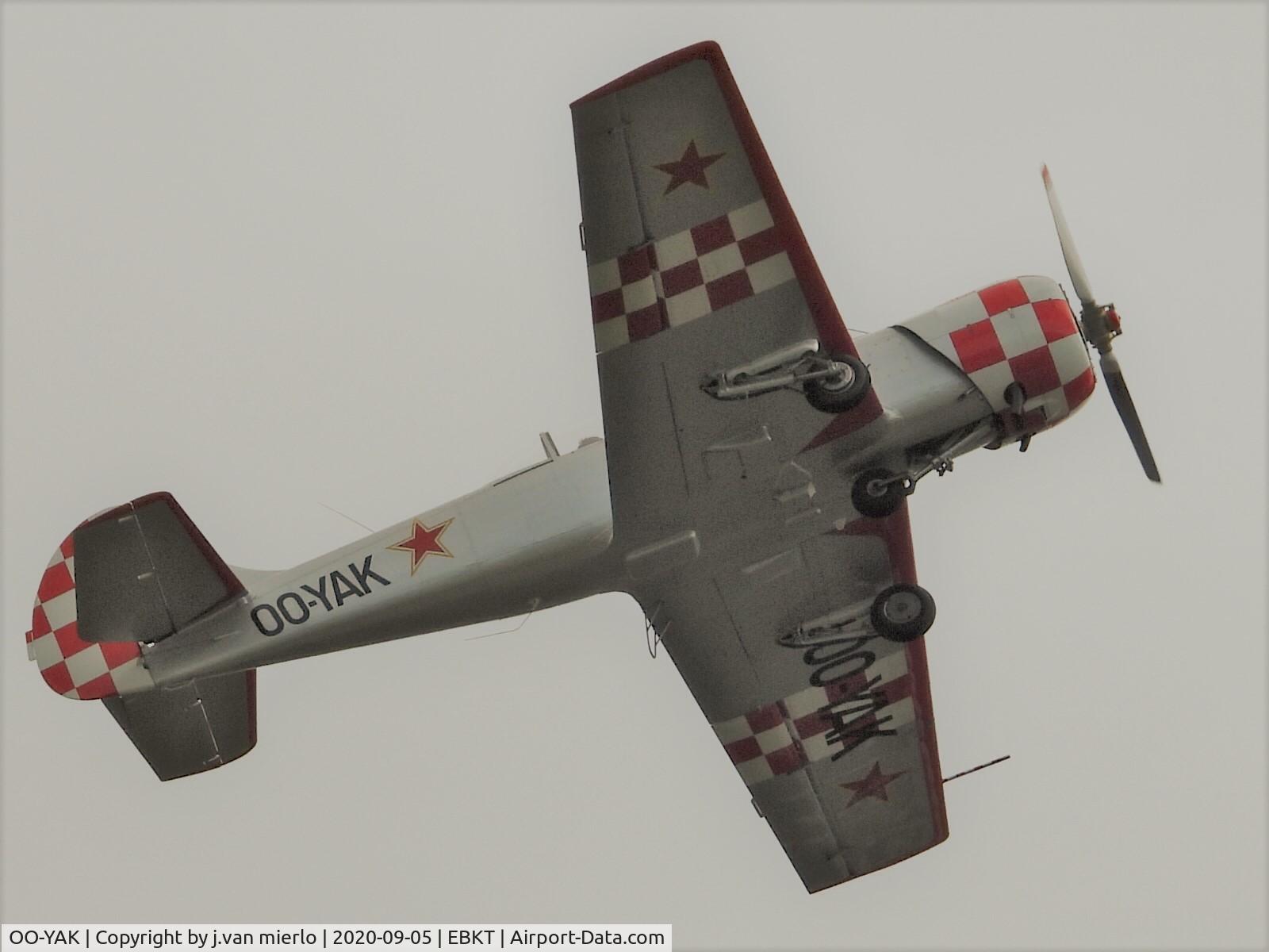 OO-YAK, 1987 Bacau Yak-52 C/N 877913, Kortrijk, Wevelgem, Belgium