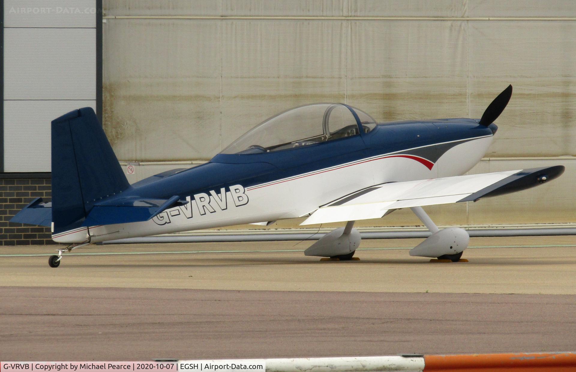 G-VRVB, 2009 Vans RV-8 C/N PFA303-14466, Parked at SaxonAir.