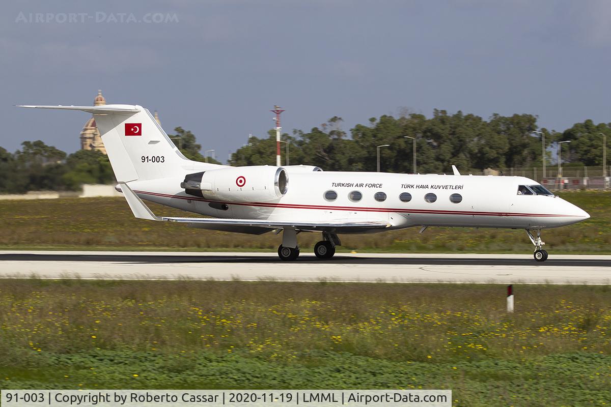 91-003, Gulfstream G-IV C/N 1163, Runway 13