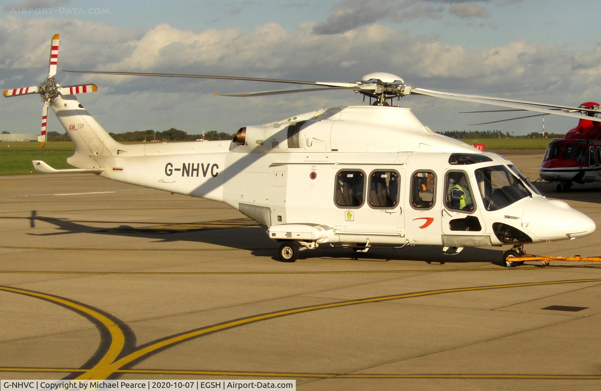 G-NHVC, 2015 AgustaWestland AW-139 C/N 31704, Under tow back to the NHV hangar.