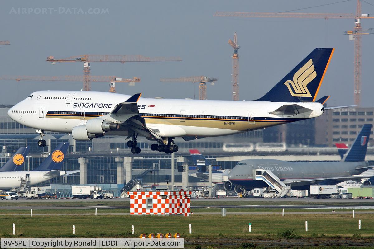 9V-SPE, 1995 Boeing 747-412 C/N 26554, at fra