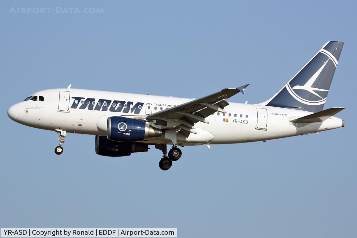 YR-ASD, 2007 Airbus A318-111 C/N 3225, at fra