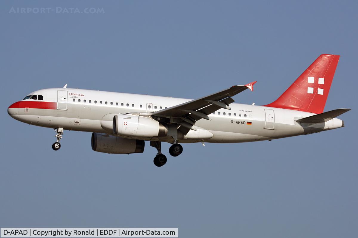 D-APAD, 2011 Airbus A319-132 C/N 1880, at fra