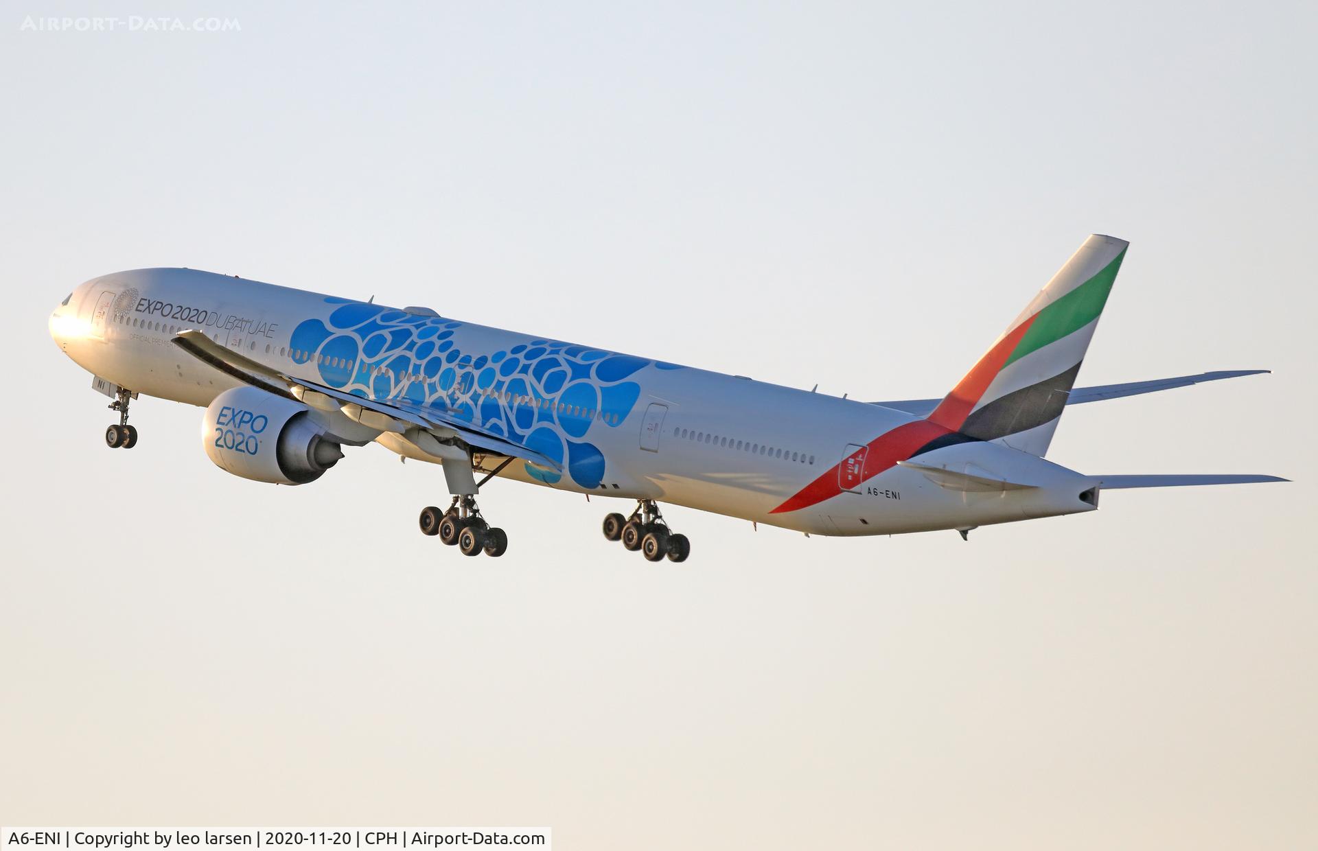 A6-ENI, 2013 Boeing 777-31H/ER C/N 41087, Copenhagen 20.11.2020