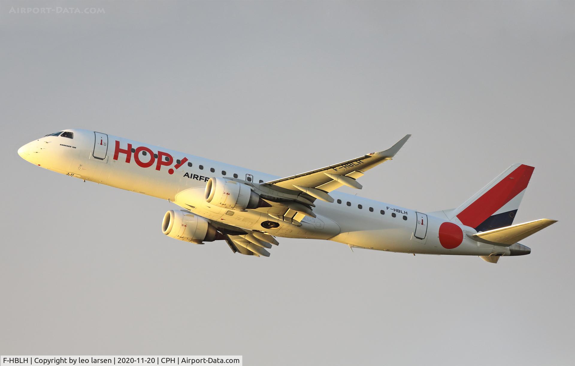 F-HBLH, 2009 Embraer 190LR (ERJ-190-100LR) C/N 19000266, Copenhagen 20.11.2020