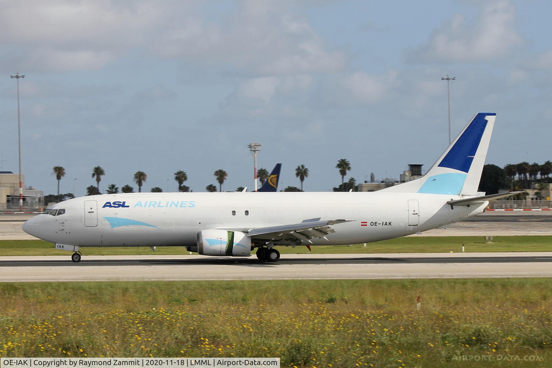 OE-IAK, 1992 Boeing 737-4Q8/F C/N 25097, B737-400 OE-IAK ASL Airlines
