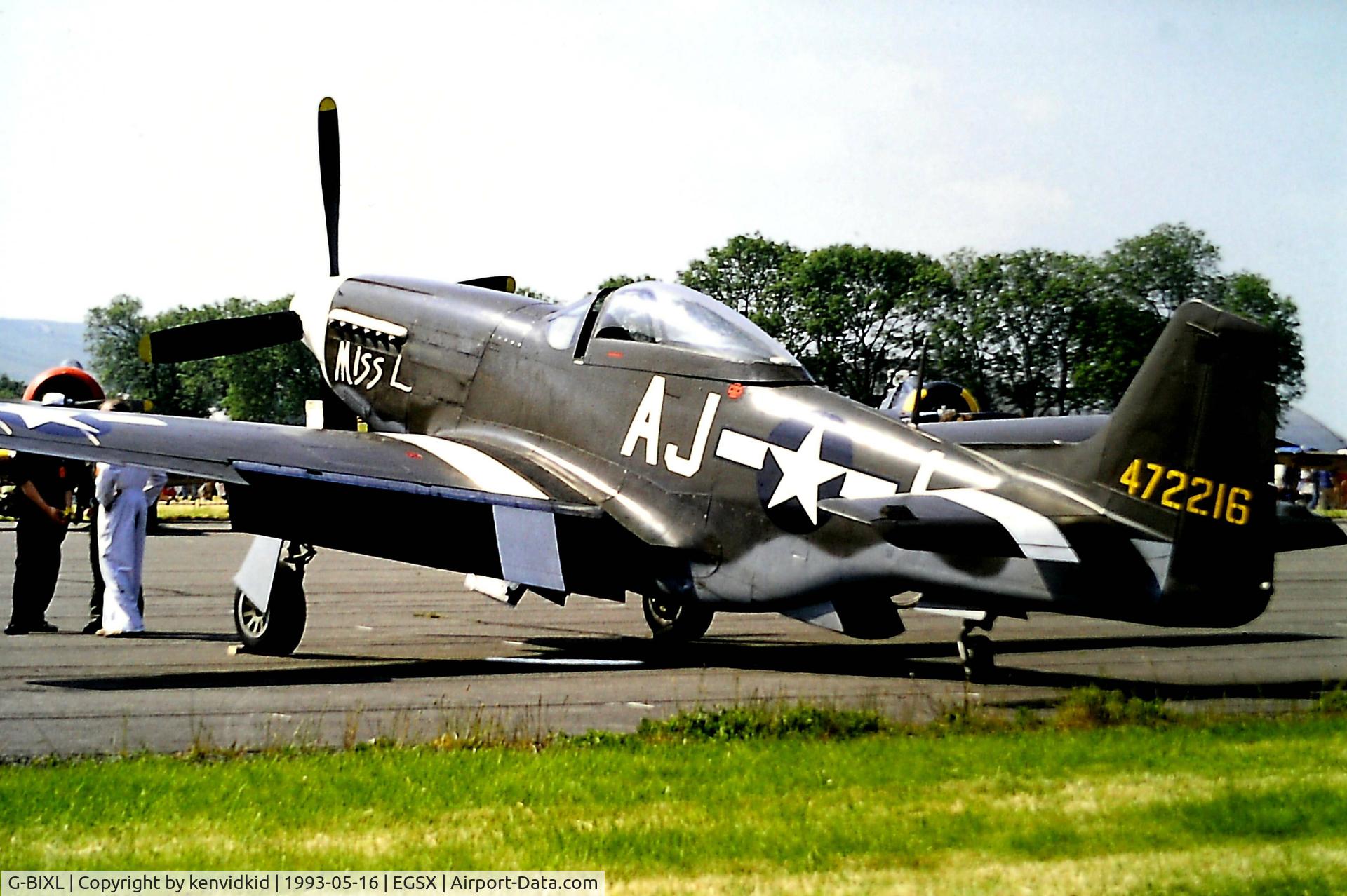 G-BIXL, 1944 North American P-51D Mustang C/N 122-38675, At North Weald.