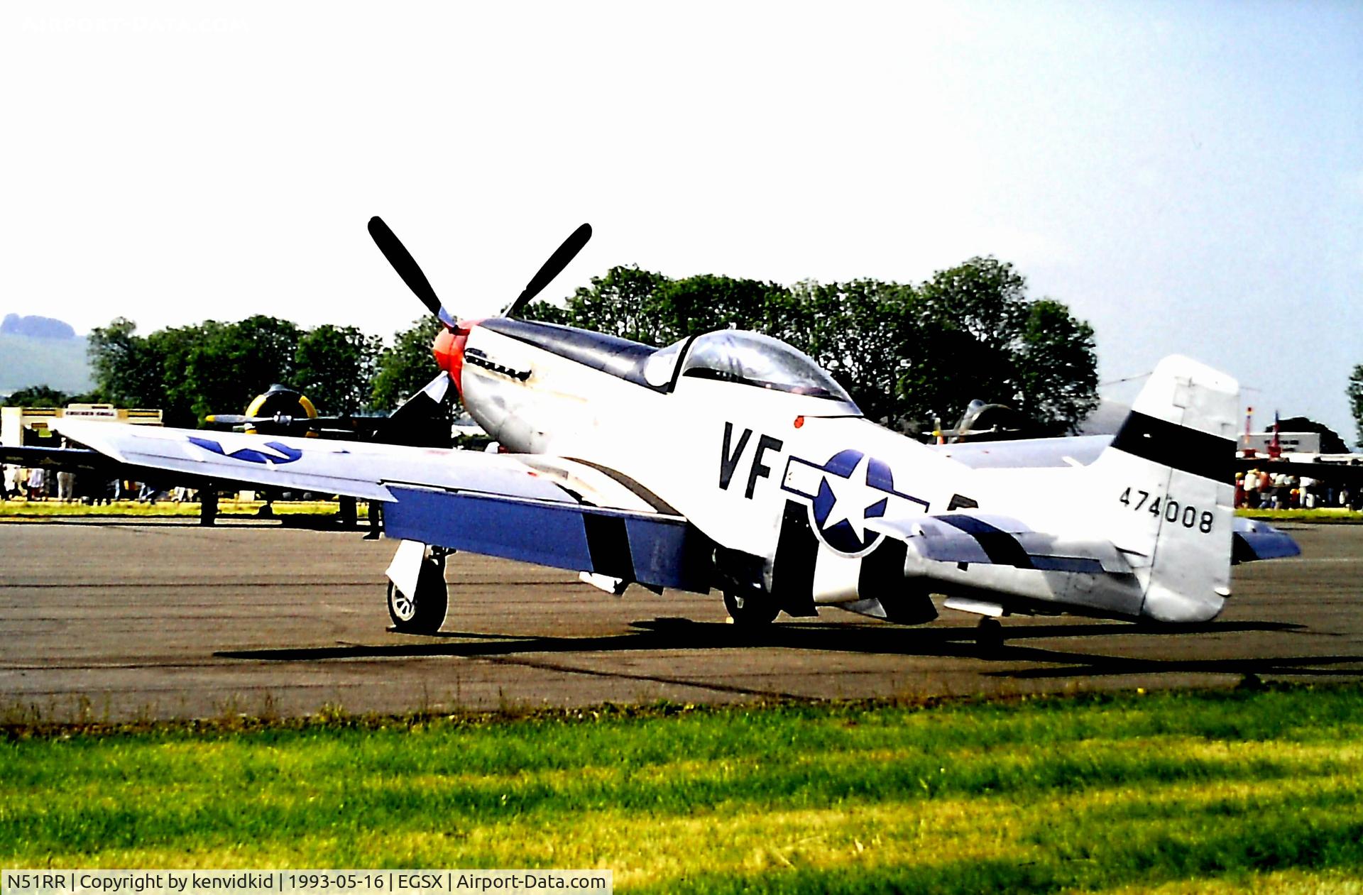 N51RR, 1944 North American P-51D Mustang C/N 122-39798, At North Weald.