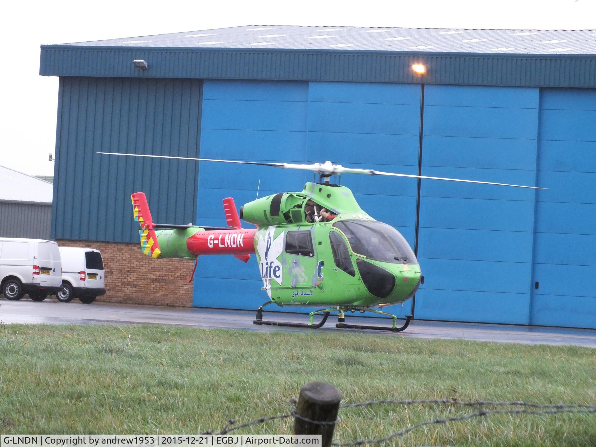 G-LNDN, 2008 MD Helicopters MD-900 Explorer C/N 900-00125, G-LNDN at Gloucestershire Airport.