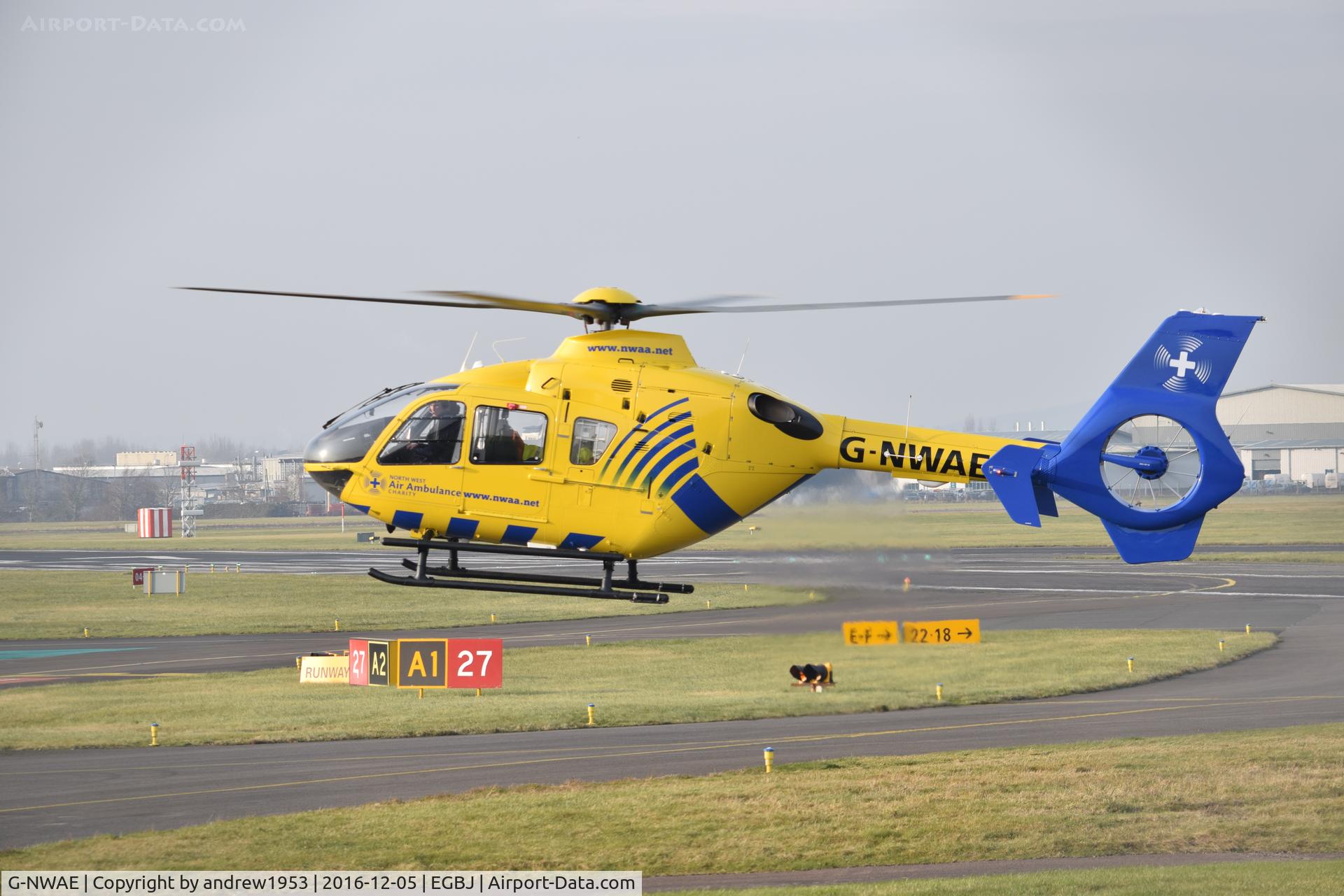G-NWAE, 2003 Eurocopter EC-135T-2 C/N 0312, G-NWAE at Gloucestershire Airport.