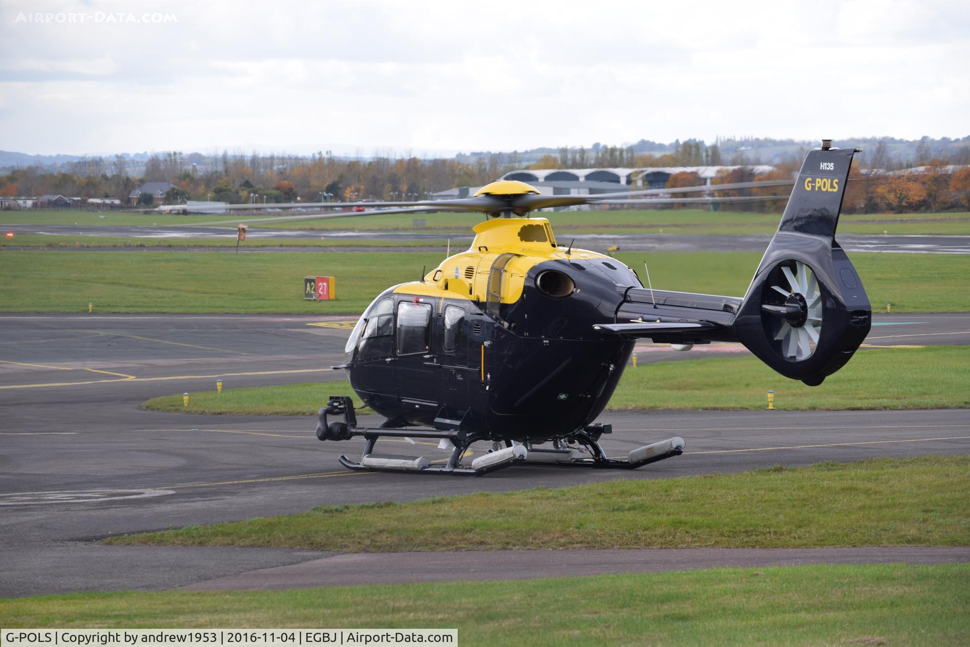 G-POLS, 2016 Airbus Helicopters EC-135T-3 C/N 1220, G-POLS at Gloucestershire Airport.