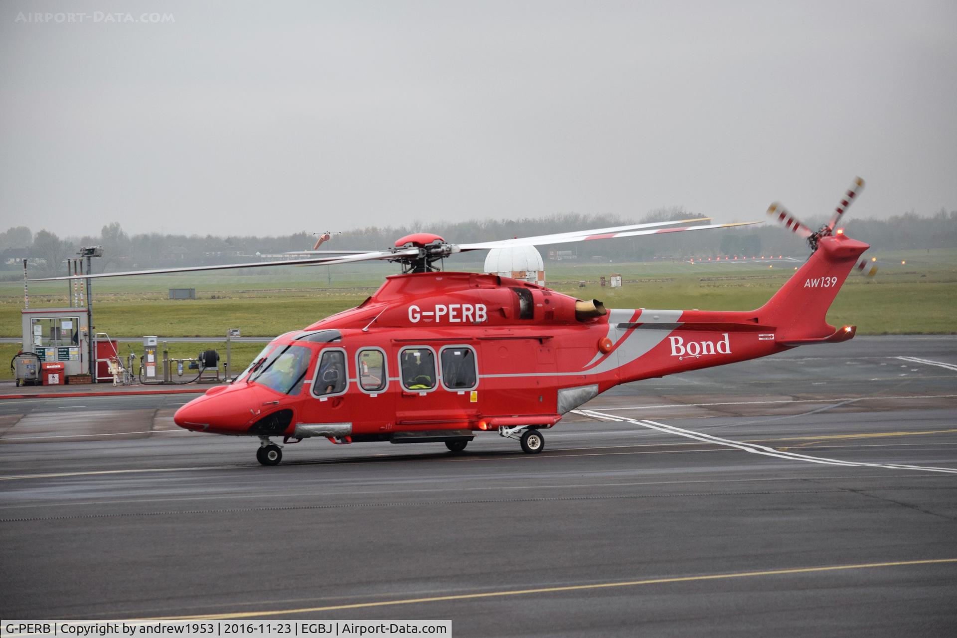 G-PERB, 2011 AgustaWestland AW-139 C/N 41261, G-PERB at Gloucestershire Airport.