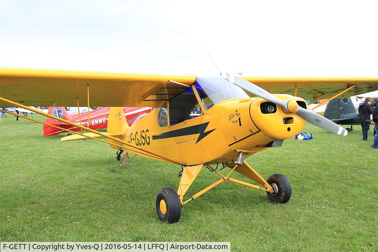 F-GETT, Piper L-18C Super Cub (PA-18-95) C/N 18-3230, Piper L-18C Super Cub, Static display, La Ferté-Alais (LFFQ) Air show 2016