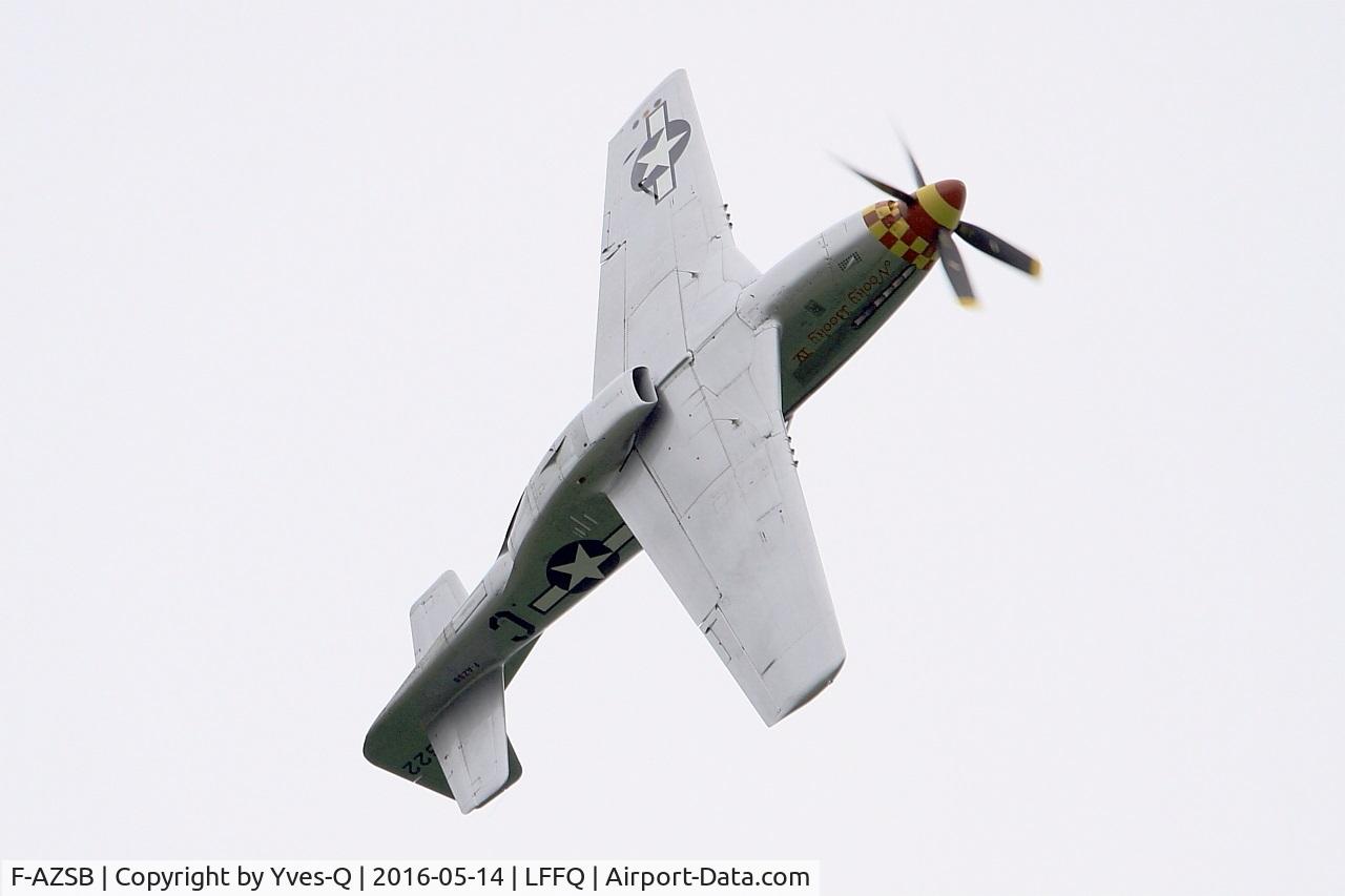 F-AZSB, 1944 North American P-51D Mustang C/N 122-40967, North American P-51D Mustang, On display, La Ferté-Alais (LFFQ) Air show 2016