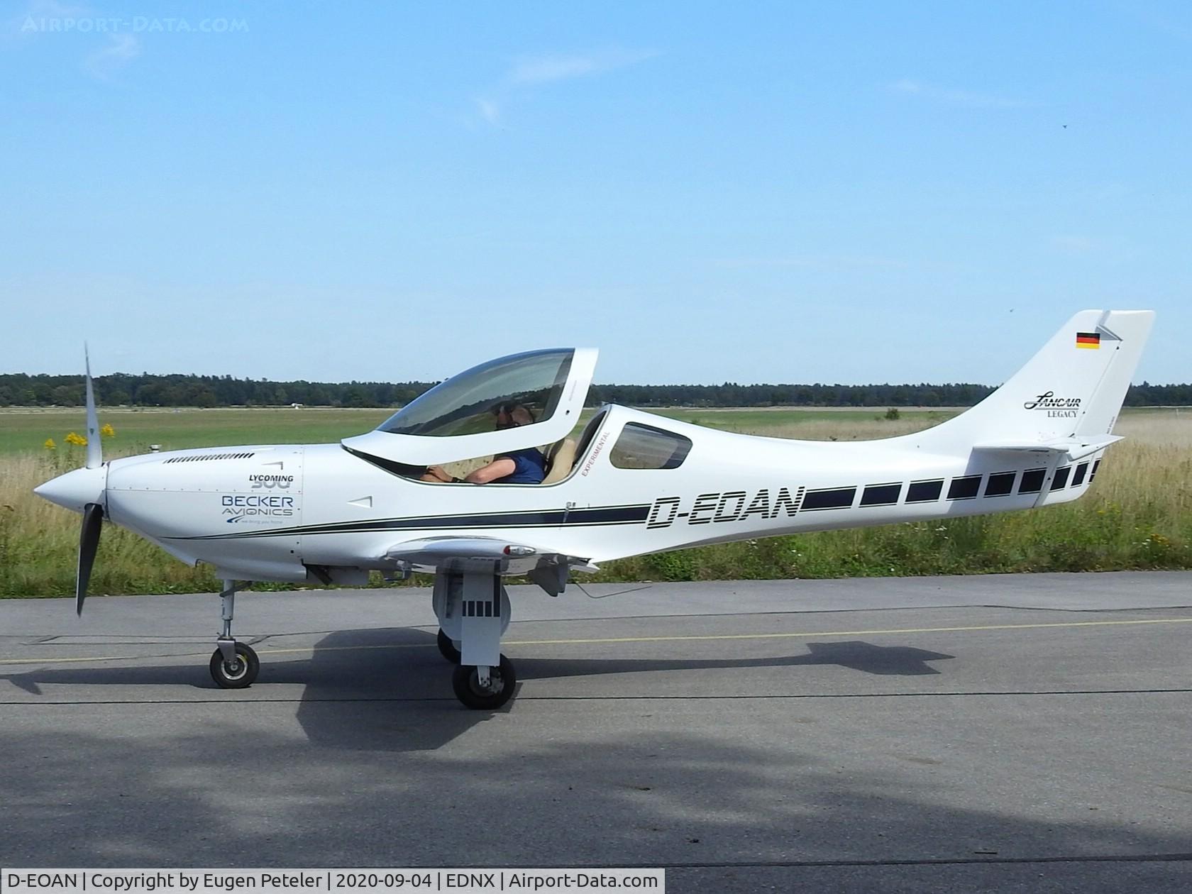 D-EOAN, Lancair Legacy 2000 C/N T1610-0301N-07-0046, Taxiing in Schleissheim