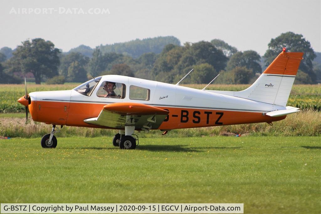 G-BSTZ, 1977 Piper PA-28-140 Cherokee Cruiser C/N 28-7725153, Ex:-N1674H. Owned by Air Navigation and Trading Company Ltd.