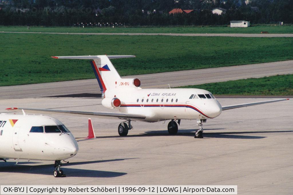 OK-BYJ, 1978 Yakovlev Yak-40K C/N 9821257, OK-BYJ @ LOWG 1996