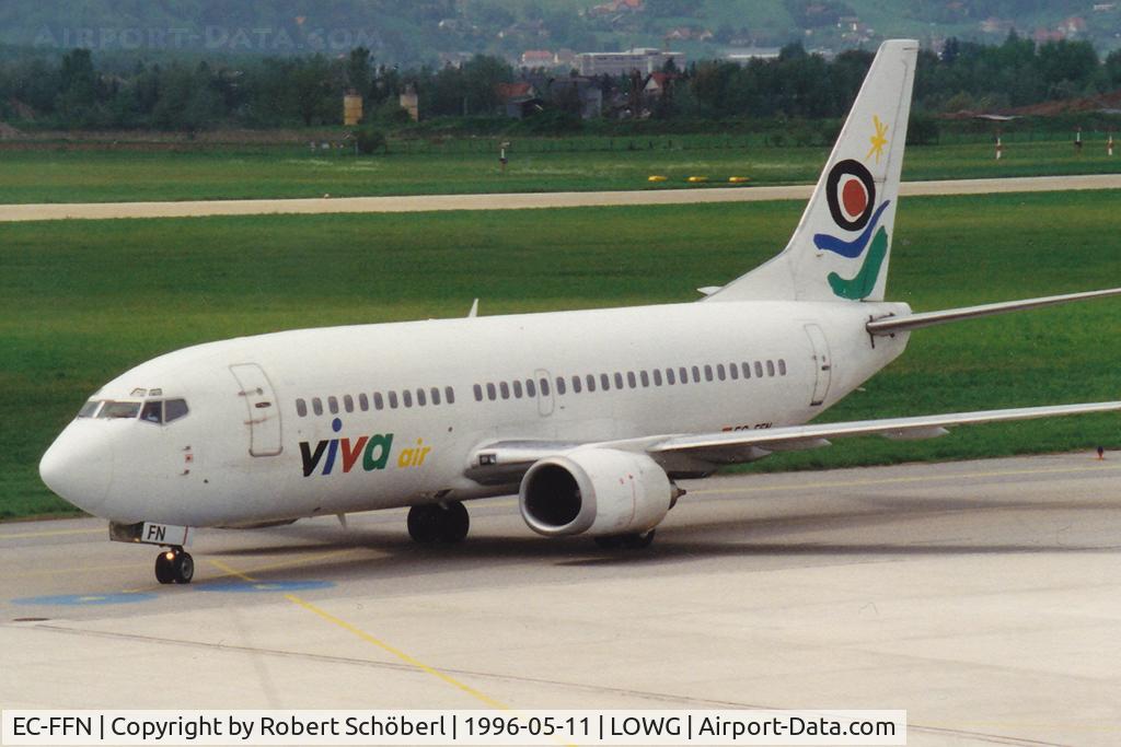 EC-FFN, 1991 Boeing 737-36E(QC) C/N 25159, EC-FFN @ LOWG 1996