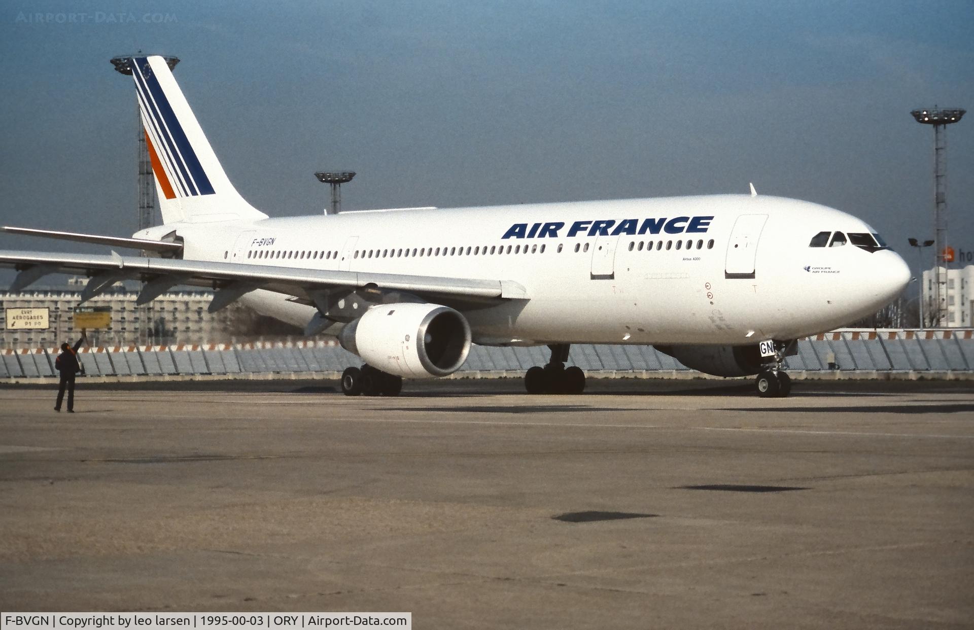 F-BVGN, Airbus A300B4-203 C/N 100, Paris Orly 22.3.1995