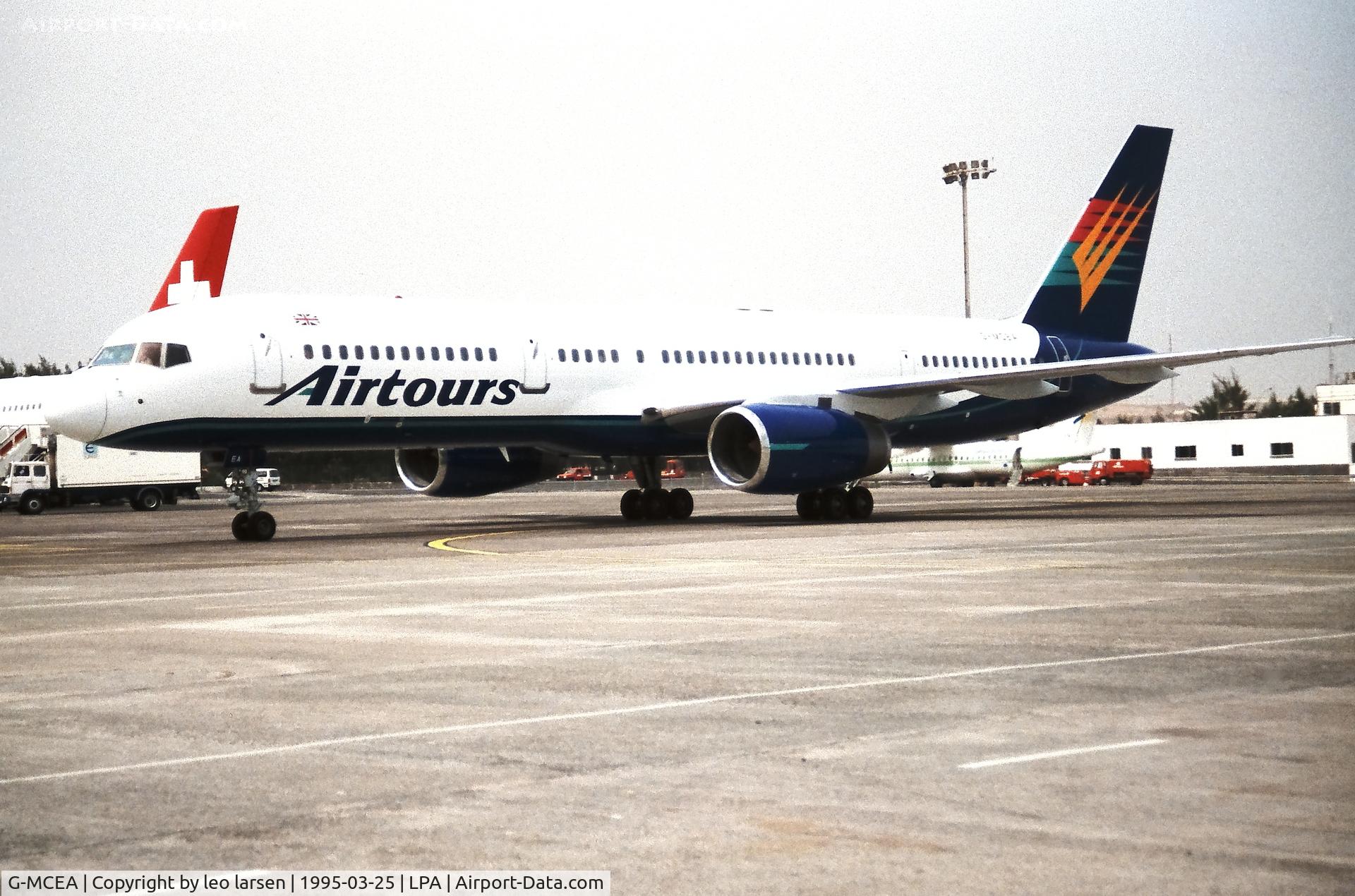 G-MCEA, 1983 Boeing 757-225 C/N 22200, Las Palmas 25.3.1995